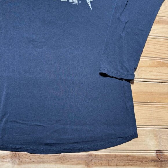 Harley-Davidson Rhinestone Bling Lightning Raglan Long Sleeve Biker Shirt Large - Picture 5 of 8